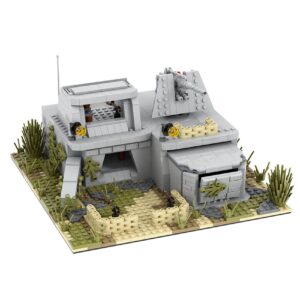 MOOXI WW2 Military Battle Fort Building Block Set(928PCS). Suitable for Secondary Creation.Build Different Combat Buildings.