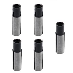 router collet adapter dzs elec 5pcs 6.35mm to 4mm die grinder chuck driver for cnc engraving machine, router chuck converter