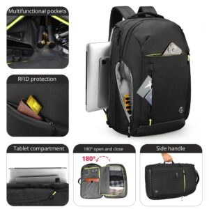 Swissdigital Design Travel Backpack for men,17 Inch large Laptops Backpack with USB Charging Port,Carry on Business Anti-theft Backpack With RFID Protection (JAVA SD805-01)