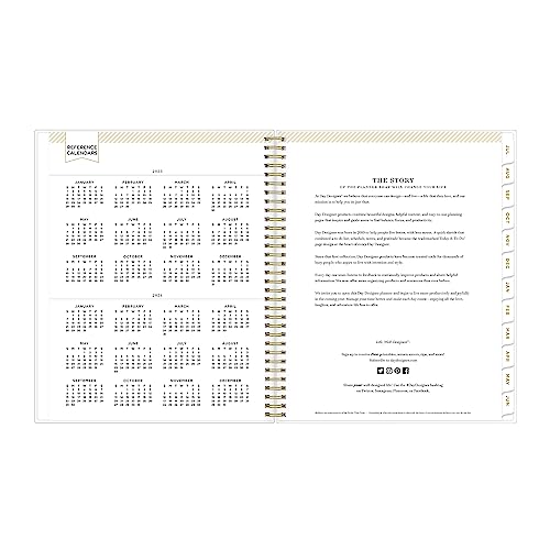 2023-2024 Day Designer Weekly/Monthly Planning Calendar, 8-1/2" x 11", Poppy Garden, July 2023 to June 2024, 142522