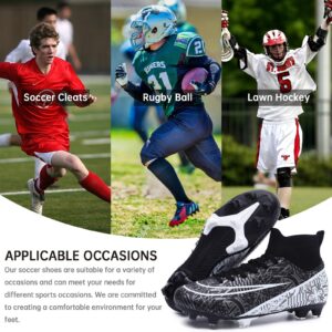 Mens Soccer Cleats Women Football Cleats Soccer Shoes for Big Boy Tacos de Futbol para Hombre High Top Football Shoes Zapatos de Futbol para Hombres Professional Training Football Boots AG FG