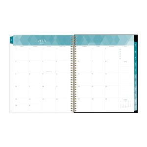 2023-2024 Blue Sky™ Inkwell Press Windblown CYO Horizontal Flex Weekly/Monthly Academic Planning Calendar, 8-1/2" x 11", Charcoal, July 2023 to June 2024, 142397