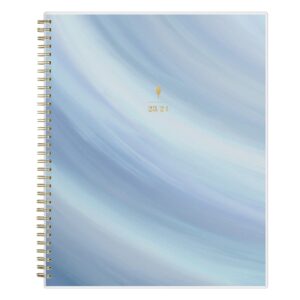 2023-2024 blue sky™ inkwell press whirlwind frosted polypropylene horizontal weekly/monthly flex academic planning calendar, 8-1/2" x 11", july 2023 to june 2024, 142398