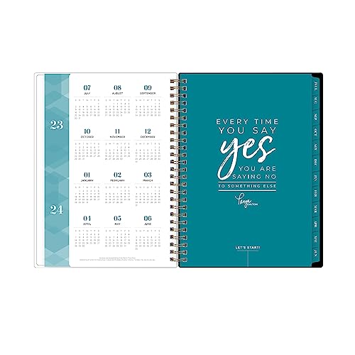 2023-2024 Blue Sky™ Inkwell Press Windblown CYO Horizontal Weekly Flex Academic Planning Calendar with Notes, 5-7/8" x 8-5/8", Charcoal, July 2023 to June 2024, 142390