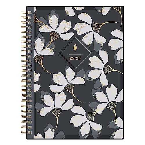 2023-2024 Blue Sky™ Inkwell Press Windblown CYO Horizontal Weekly Flex Academic Planning Calendar with Notes, 5-7/8" x 8-5/8", Charcoal, July 2023 to June 2024, 142390