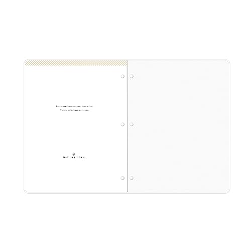 2023-2024 Day Designer Celebration Floral Monthly Academic Planning Calendar, 8-1/2" x 11", Clear, July 2023 to June 2024, 142486