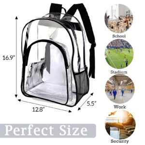 xrlsg Personalized Clear Backpack for Girls Boys Custom Name PVC Transparent Backpacks Perfect for School Office - Own Design