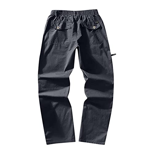 TOWMUS Cargo Pants for Men Men's Outdoor Tactical Pants Rip Stop Lightweight Truck Military Combat Cargo Work Hiking Pants Dark Gray