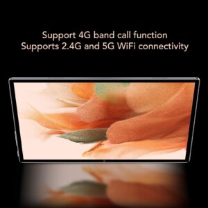 2 in 1 Tablet,10.1 Inch Tablet 8 Core CPU 6GB RAM 128GB ROM 5GWIFI Tablet for Android 12, 4G Network Tablet PC with Keyboard Support 4G Communication Network (US Plug)