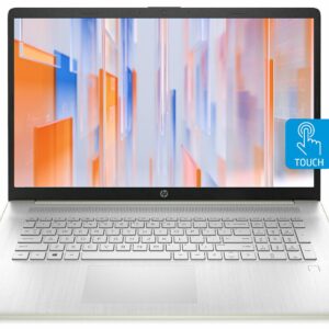 HP 17" HD+ Touchscreen Laptop, AMD Ryzen 3 5300U Processor,16GB RAM, 1TB PCIe SSD, Wi-Fi 6, Backlit Keyboard, Fingerprint Reader, HDMI, Webcam, Bluetooth, Windows 11, Pale Rose Gold