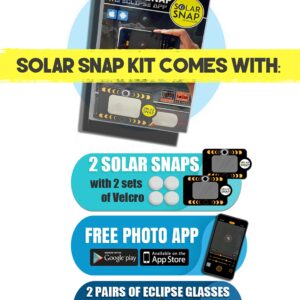 Solar Snap Eclipse App - Eclipse Photography Kit, Glasses, and App for iPhone and Android, Safe for Viewing Celestial Phenomenon