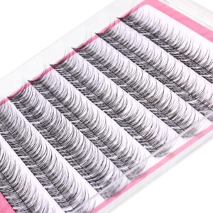 Natural Cluster Lashes Wispy CC Curl 9-11MM Mixed Lengths Eyelash Extension Individual 96 Pcs DIY Lash Extension at Home