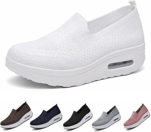 women‘s orthopedic sneakers,diabetic shoes for women,orthopedic shoes for women,womens air cushion slip-on walking shoes,women‘s orthopedic walking shoes,breathable comfortable (white, numeric_7)