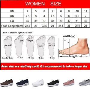 Women‘s Orthopedic Sneakers,Diabetic Shoes for Women,Orthopedic Shoes for Women,Womens Air Cushion Slip-On Walking Shoes,Women‘s Orthopedic Walking Shoes,Breathable Comfortable (White, numeric_7)