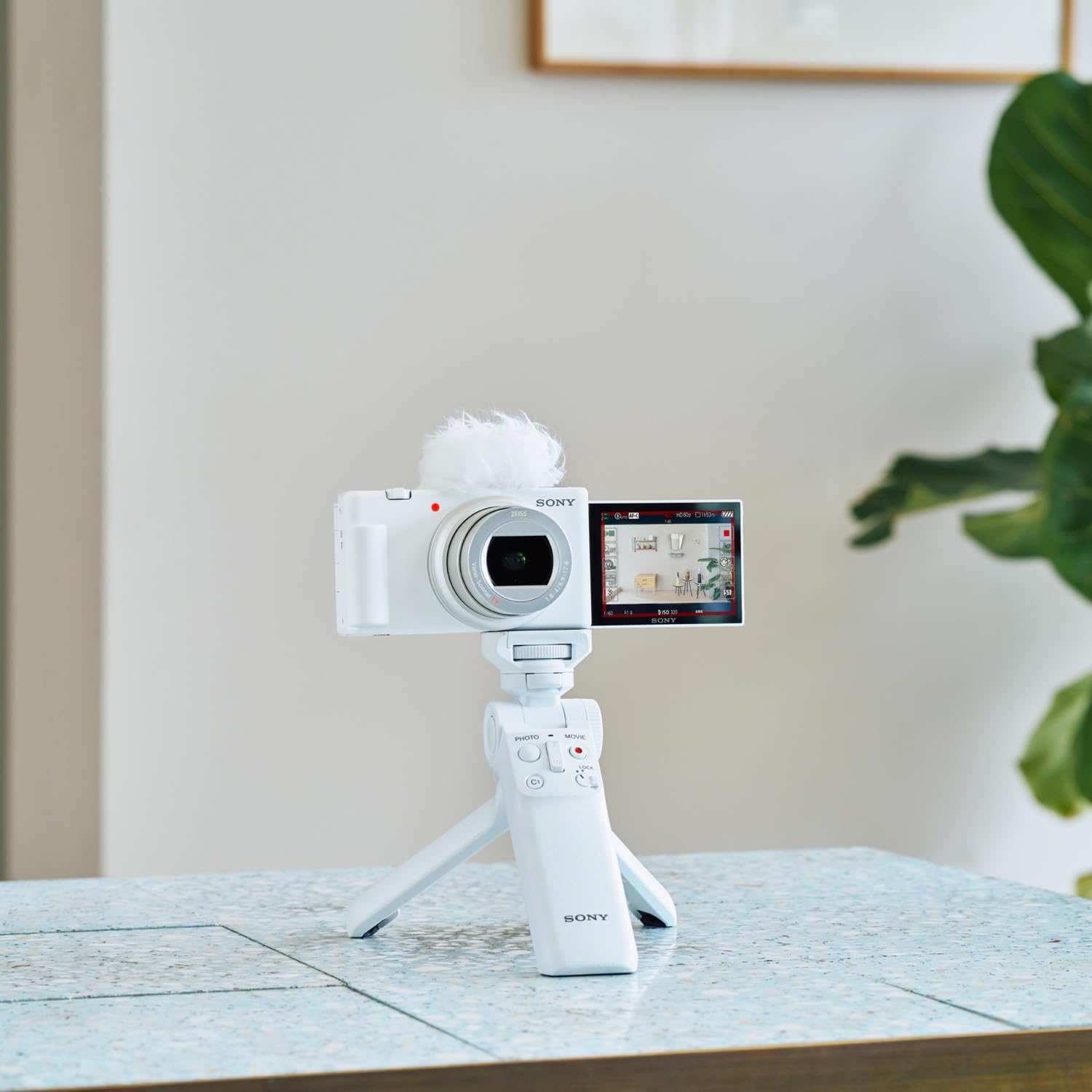 Sony ZV-1 II Vlog Camera with 4K Video & 20.1MP for Content Creators and Vloggers White ZV-1M2/W Bundle with Deco Gear Case + 64GB Memory Card + Grip/Tripod 2 in 1 + Software + Accessories Kit