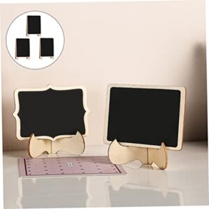 HAPINARY 3pcs Message Board Mini Chalkboard Easel Wooden Writing Boards Chalkboard Sidewalk Sign Small Chalkboard Signs A- Frame Sandwich Chalkboard Sign Food Massage Board Cypress