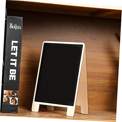 HAPINARY 3pcs Message Board Mini Chalkboard Easel Wooden Writing Boards Chalkboard Sidewalk Sign Small Chalkboard Signs A- Frame Sandwich Chalkboard Sign Food Massage Board Cypress