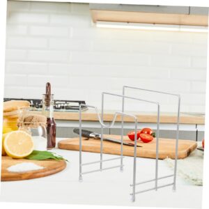 OKUMEYR Chopping Board Rack Pots and Pans Organizer Punch-free Pot Lid Rack Lid Organizer Pots and Pans Pot Lid Holders Countertop Organizer Kitchen Supplies Knives Carbon Steel