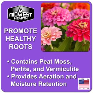 Premium Potting Soil Mix with Peat Moss, Vermiculite, Perlite (Made in USA) (4 Dry Quarts)