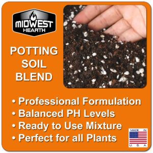 Premium Potting Soil Mix with Peat Moss, Vermiculite, Perlite (Made in USA) (4 Dry Quarts)