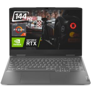 lenovo loq gaming laptop, geforce rtx 4050, amd 8-core ryzen 7 7840hs(> i7-12700h), 15.6" fhd, 64gb ddr5 ram, 2tb ssd, backlit kb, wi-fi 6, windows 11 home, gray