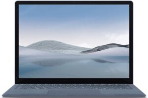 microsoft surface laptop 4 ryzen5 16gb ram 256gb ssd radeon graphics 13.5" pixelsense ice blue (renewed)