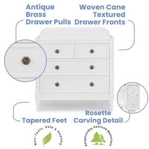 Delta Children B0CBQTYG76, Dresser w Interlocking, Bianca White