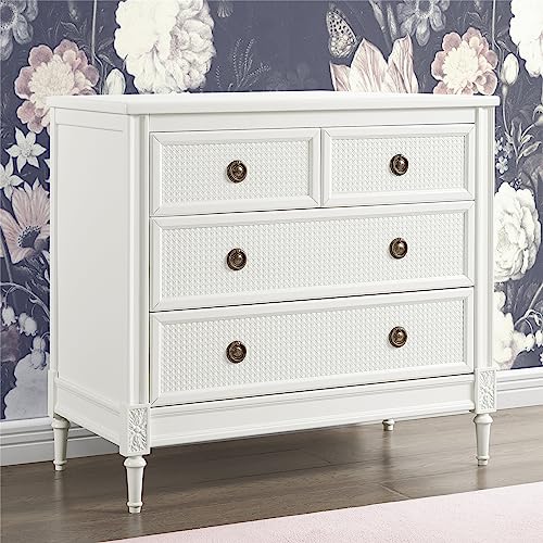 Delta Children B0CBQTYG76, Dresser w Interlocking, Bianca White