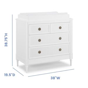 Delta Children B0CBQTYG76, Dresser w Interlocking, Bianca White