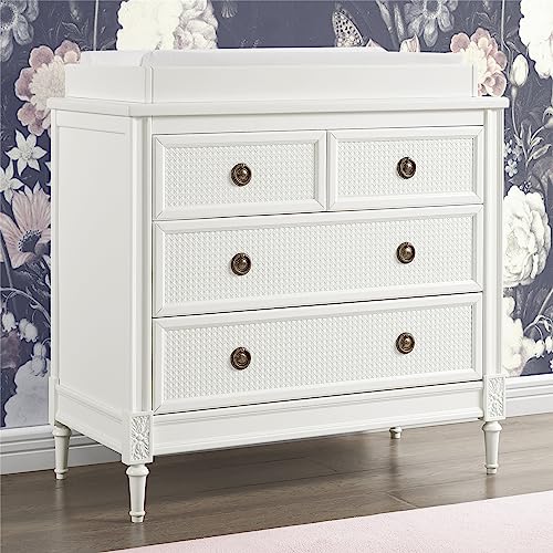 Delta Children B0CBQTYG76, Dresser w Interlocking, Bianca White