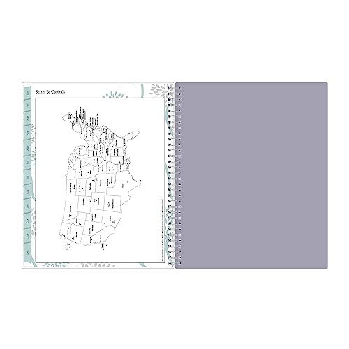 Blue Sky 2024 Weekly and Monthly Planner, January - December, 8.5" x 11", Frosted Cover, Wirebound, Rue Du Flore (101602-24)