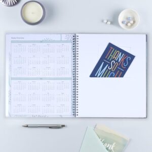 Blue Sky 2024 Weekly and Monthly Planner, January - December, 8.5" x 11", Frosted Cover, Wirebound, Rue Du Flore (101602-24)