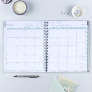 Blue Sky 2024 Weekly and Monthly Planner, January - December, 8.5" x 11", Frosted Cover, Wirebound, Rue Du Flore (101602-24)