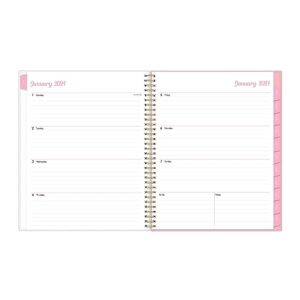 Blue Sky 2024 Weekly and Monthly Planner, January - December, 8.5" x 11", Frosted Cover, Wirebound, Mimi Pink (137264-24)