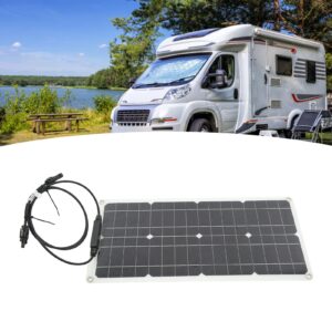 25W Solar Panel, Flexible Solar Panel Wide Application 25W 12V Semi Flexible for Car