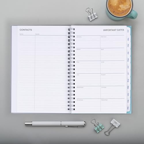 Blue Sky 2024 Weekly and Monthly Planner, January - December, 5" x 8", Frosted Cover, Wirebound, Chloe (144734)