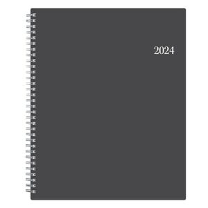 blue sky 2024 weekly and monthly appointment book and planner, 8.5" x 11", flexible cover, wirebound, passages (100009-24)