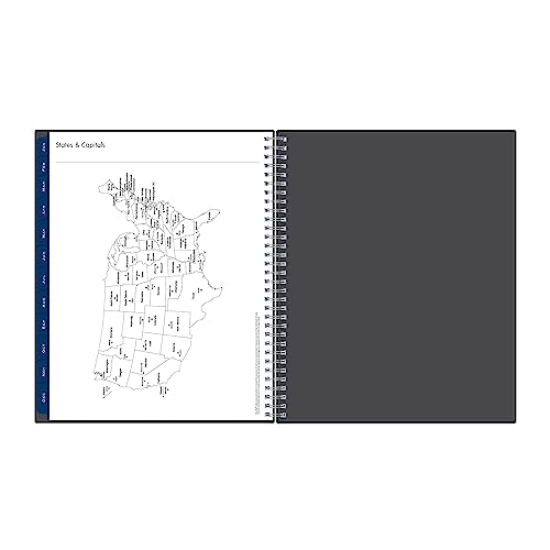Blue Sky 2024 Weekly and Monthly Appointment Book and Planner, 8.5" x 11", Flexible Cover, Wirebound, Passages (100009-24)
