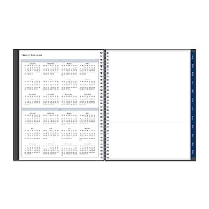 Blue Sky 2024 Weekly and Monthly Appointment Book and Planner, 8.5" x 11", Flexible Cover, Wirebound, Passages (100009-24)
