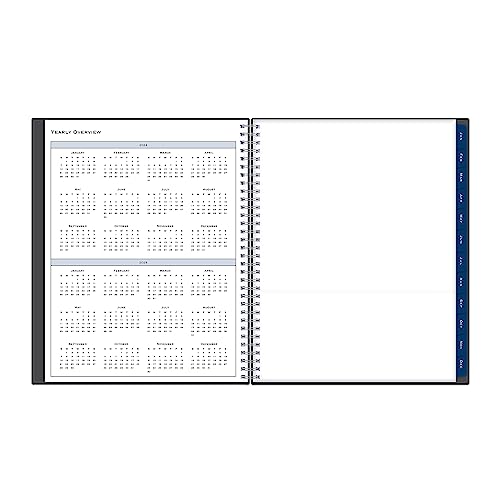 Blue Sky 2024 Weekly and Monthly Appointment Book and Planner, 8.5" x 11", Flexible Cover, Wirebound, Passages (100009-24)