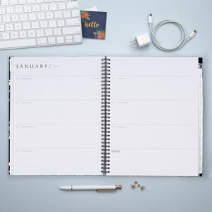 Blue Sky Sustainability 2024 Weekly and Monthly Planner, January - December, 8.5" x 11", Reinforced Paper Cover, Wirebound, Effie (138325-24)