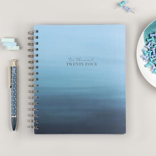 Blue Sky Life Note It 2024 Weekly and Monthly Planner Notes, 7" x 9", Frosted Cover, Wirebound, Marina (139480-24)