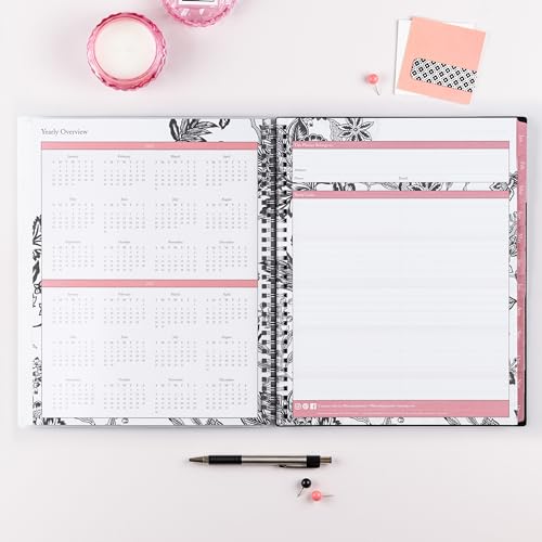 Blue Sky 2024 Weekly and Monthly Planner, January - December, 8.5" x 11", Clear Pocket Cover, Wirebound, Analeis (100001-24)