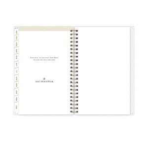 Blue Sky Day Designer 2024 Weekly and Monthly Planner, 5" x 8", Frosted Cover, Wirebound, Tile (101410-24)