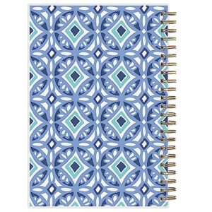 Blue Sky Day Designer 2024 Weekly and Monthly Planner, 5" x 8", Frosted Cover, Wirebound, Tile (101410-24)