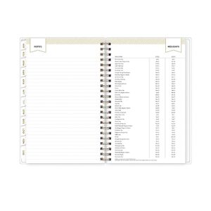 Blue Sky Day Designer 2024 Weekly and Monthly Planner, 5" x 8", Frosted Cover, Wirebound, Tile (101410-24)