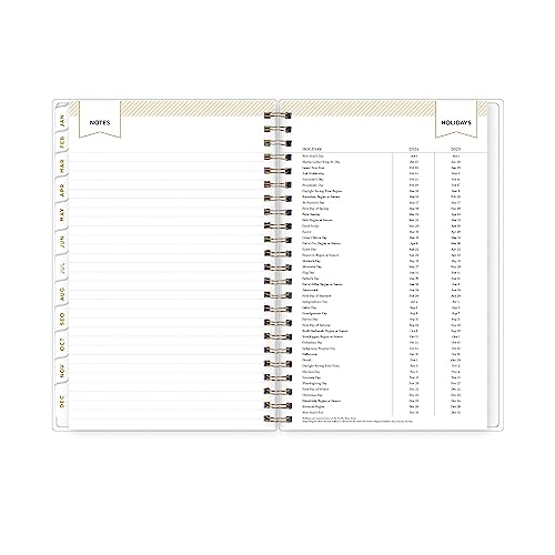 Blue Sky Day Designer 2024 Weekly and Monthly Planner, 5" x 8", Frosted Cover, Wirebound, Tile (101410-24)