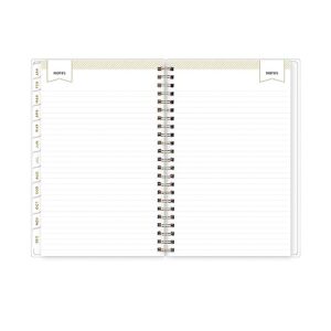 Blue Sky Day Designer 2024 Weekly and Monthly Planner, 5" x 8", Frosted Cover, Wirebound, Tile (101410-24)