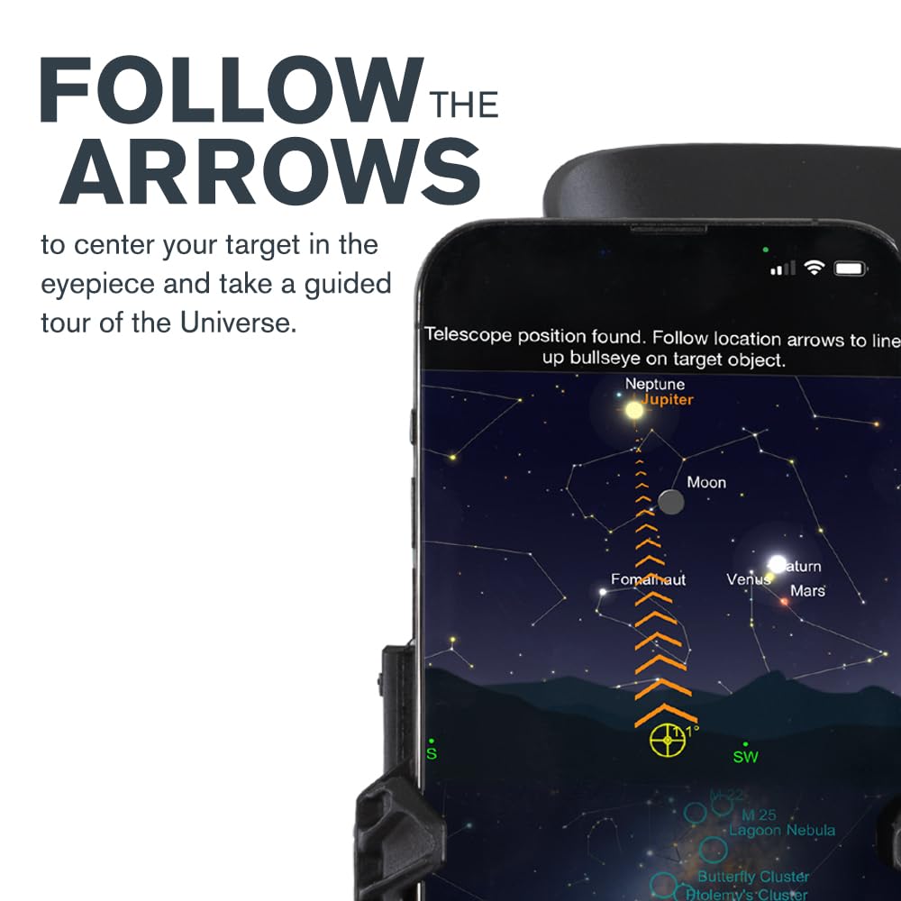 Celestron – StarSense Explorer 130mm Tabletop Dobsonian Smartphone App-Enabled Telescope – Works with StarSense App to Help You Find Nebulae, Planets & More – iPhone/Android Compatible