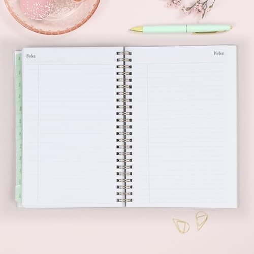 Blue Sky 2024 Weekly and Monthly Planner, January - December, 5" x 8", Frosted Cover, Wirebound, Laurel (144730)